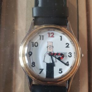 Black and Gold Cartoon Character Watch